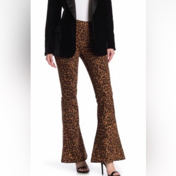 Blank NYC Animal Print Bell Bottom Pants - Picture 3 of 11